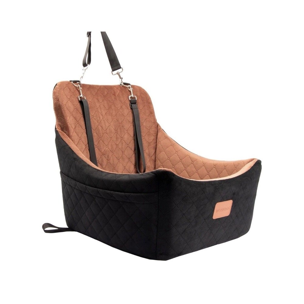 NEW WOOAIDAGG Dog Car Seat for Medium Sized Dog Pet Travel Bed w Seat Belt